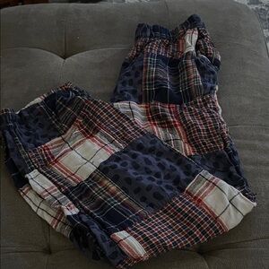 Aerie Multicolor Plaid Lounge Pants